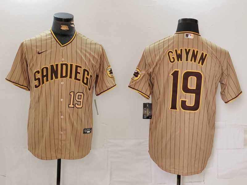 Men's San Diego Padres #19 Tony Gwynn Khaki Team Logo Stitched Cool Base Nike Jerseys,We sell and wholesale Men's San Diego Padres #19 Tony Gwynn Khaki Team Logo Stitched Cool Base Nike Jerseys on line form chian!